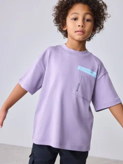 Violet - T-shirt Baker by Ted Baker oversize à poche