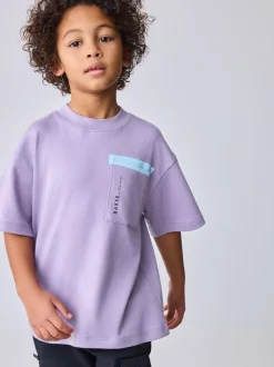 Violet - T-shirt Baker by Ted Baker oversize à poche