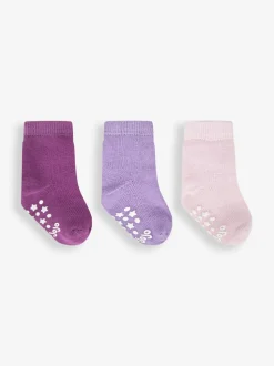 Violet lilas - Jojo Maman Bébé Paquet de 3chaussettes très épaisses