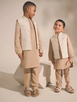 Vison marron uni - Kurta (3mths-16yrs)