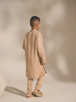 Vison marron uni - Kurta (3mths-16yrs)