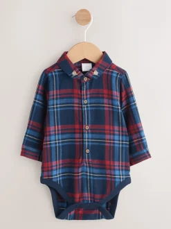Vérification rouge/marine - Body chemise bébé (0mois-2ans)